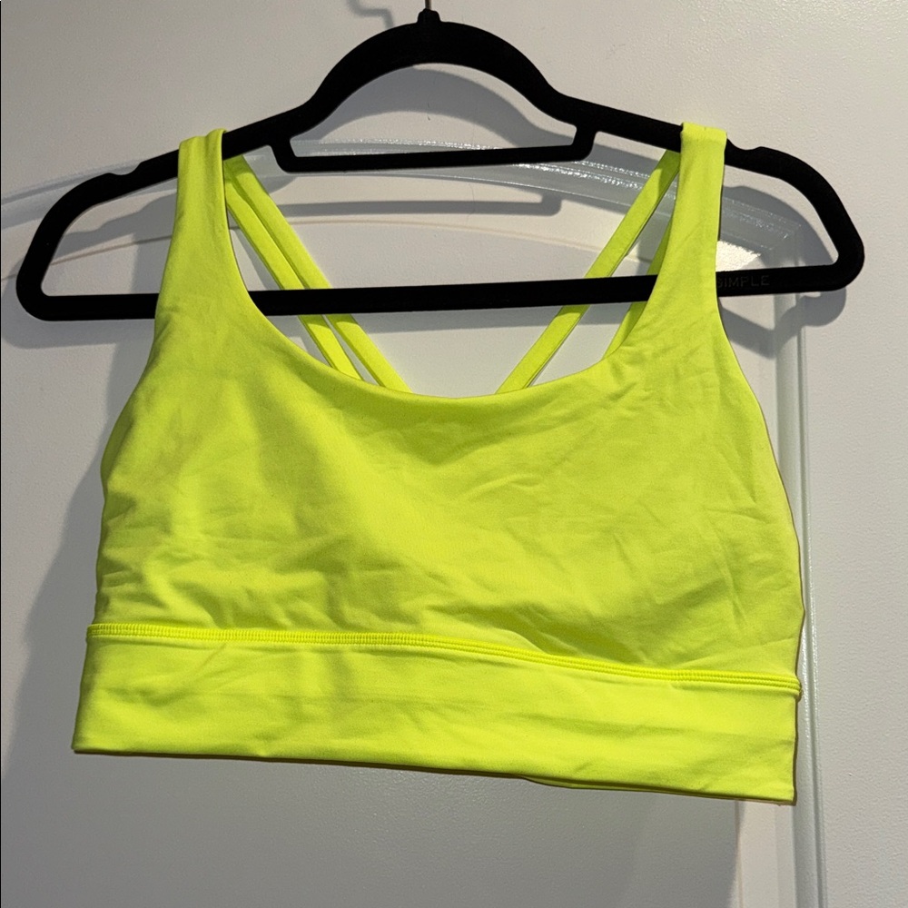 Lululemon  Energy Longline Sports Bra Highlight Yellow
